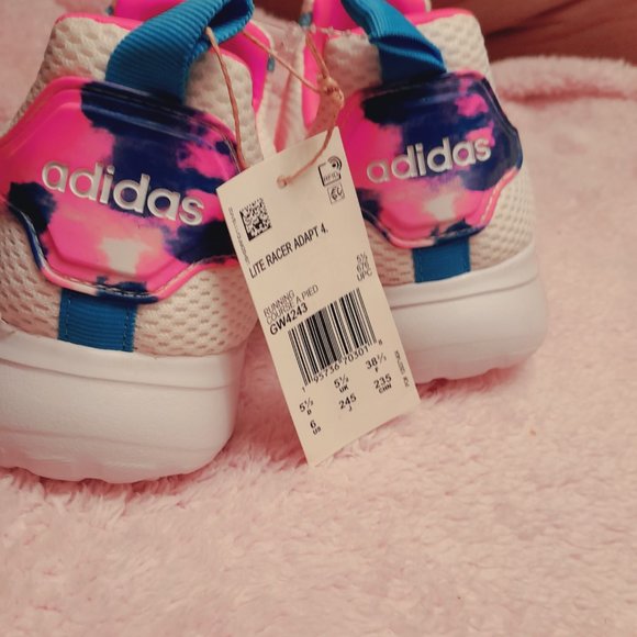 BigKids (womens 7) PINK Adidas NWT - Picture 5 of 7